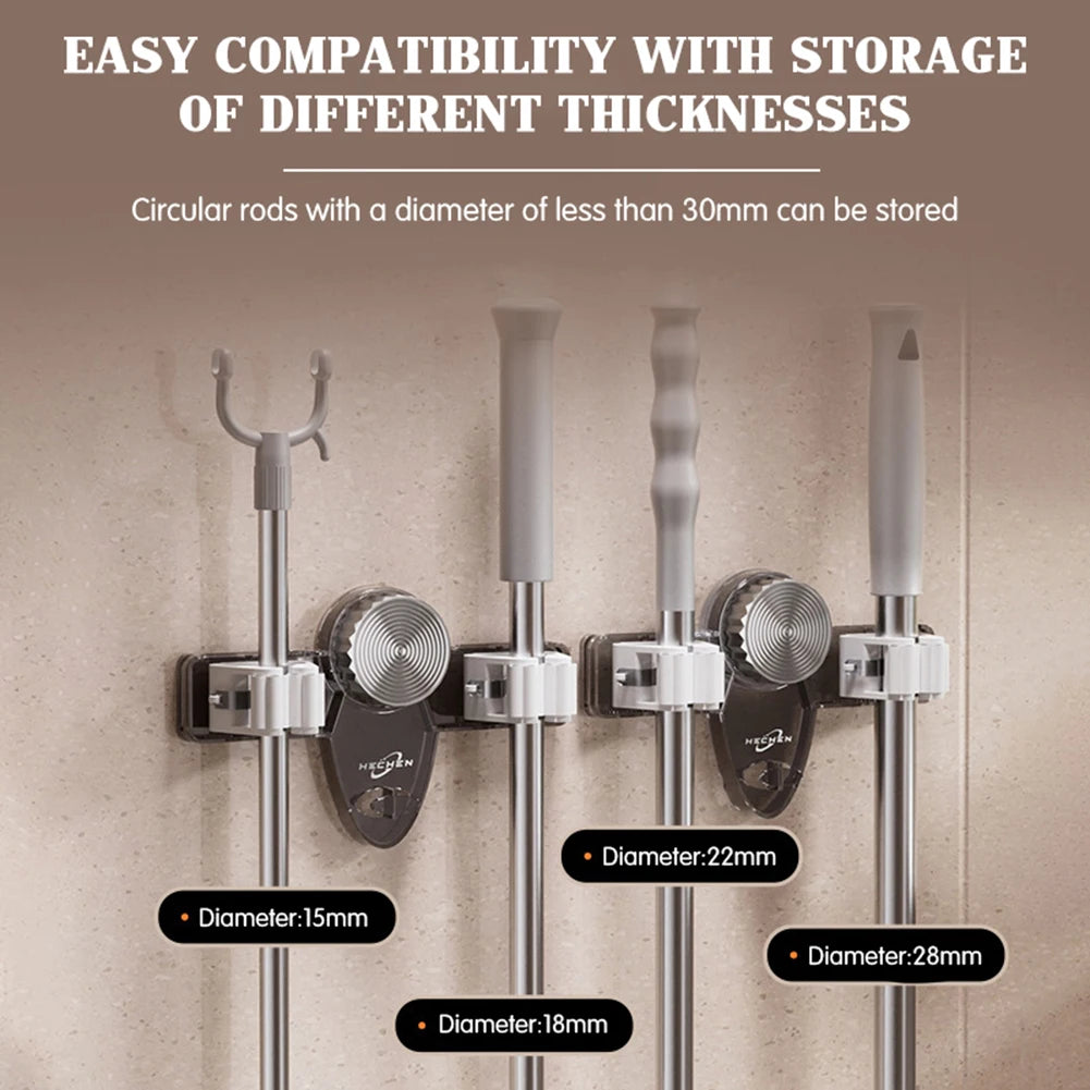 Wall-Mounted Suction Mop Grippers