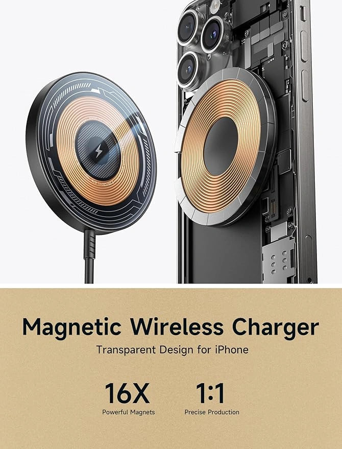 Transparent Magnetic Wireless Magsafe Charger