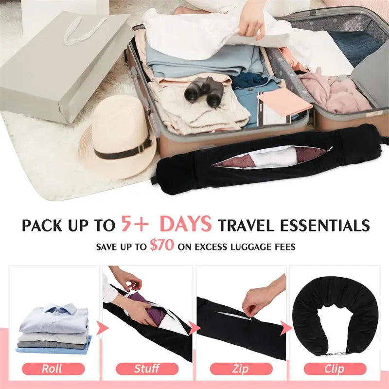 Stuffable Neck Pillow For Travel