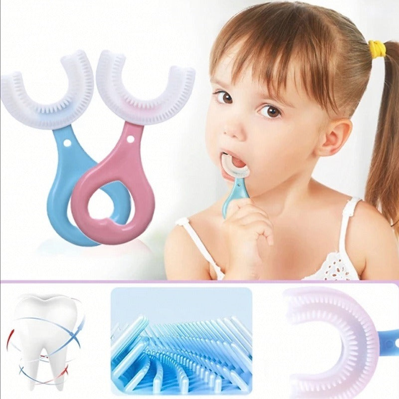 U Shaped Soft Toothbrush For Kids (Pack of 3)