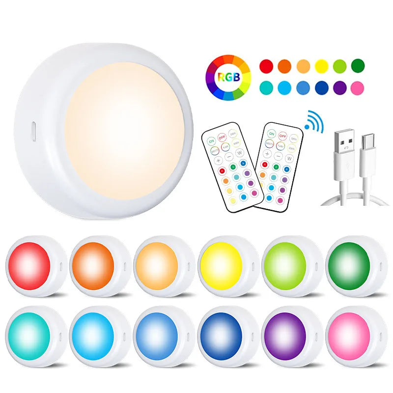 Rechargeable Wireless LED Cabinet Light (Pack of 2)