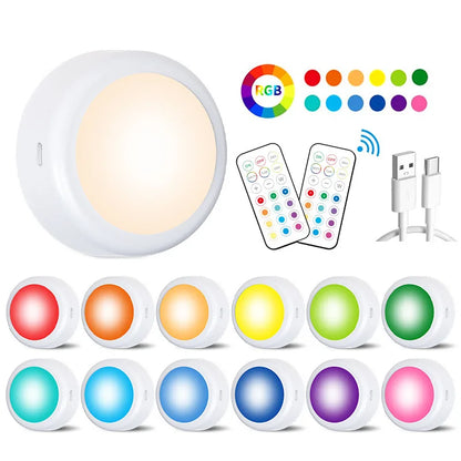 Rechargeable Wireless LED Cabinet Light (Pack of 2)