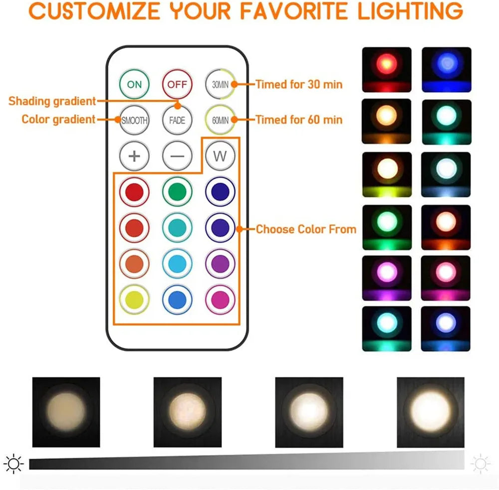 Rechargeable Wireless LED Cabinet Light (Pack of 2)