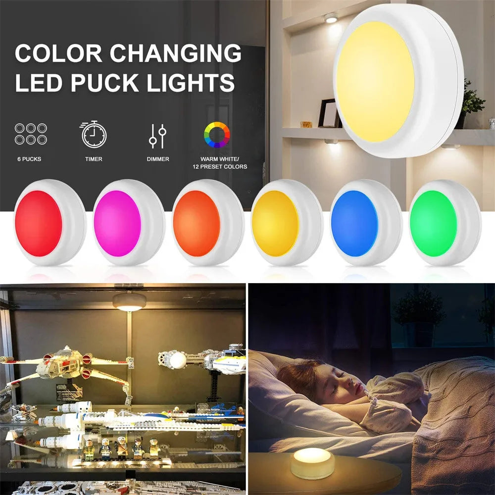 Rechargeable Wireless LED Cabinet Light (Pack of 2)