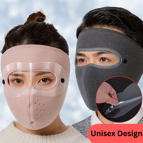 Windproof Thermal Face Mask with Clear Eye Shield