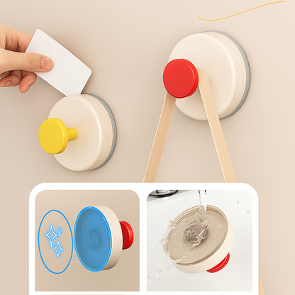 Rotating Vacuum Suction Wall Hooks