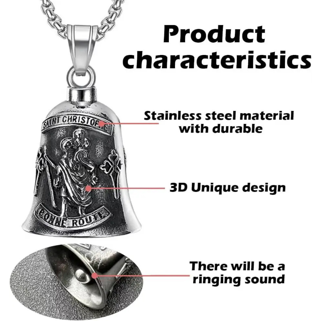 Stainless Steel Guardian Bell | Best Biker Gift For Good Luck Charm