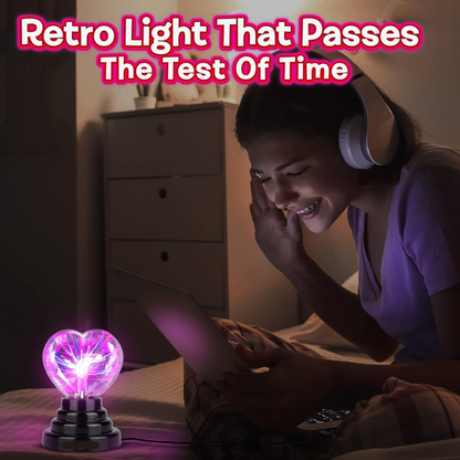 Heart Shaped Plasma Light - Touch Activated
