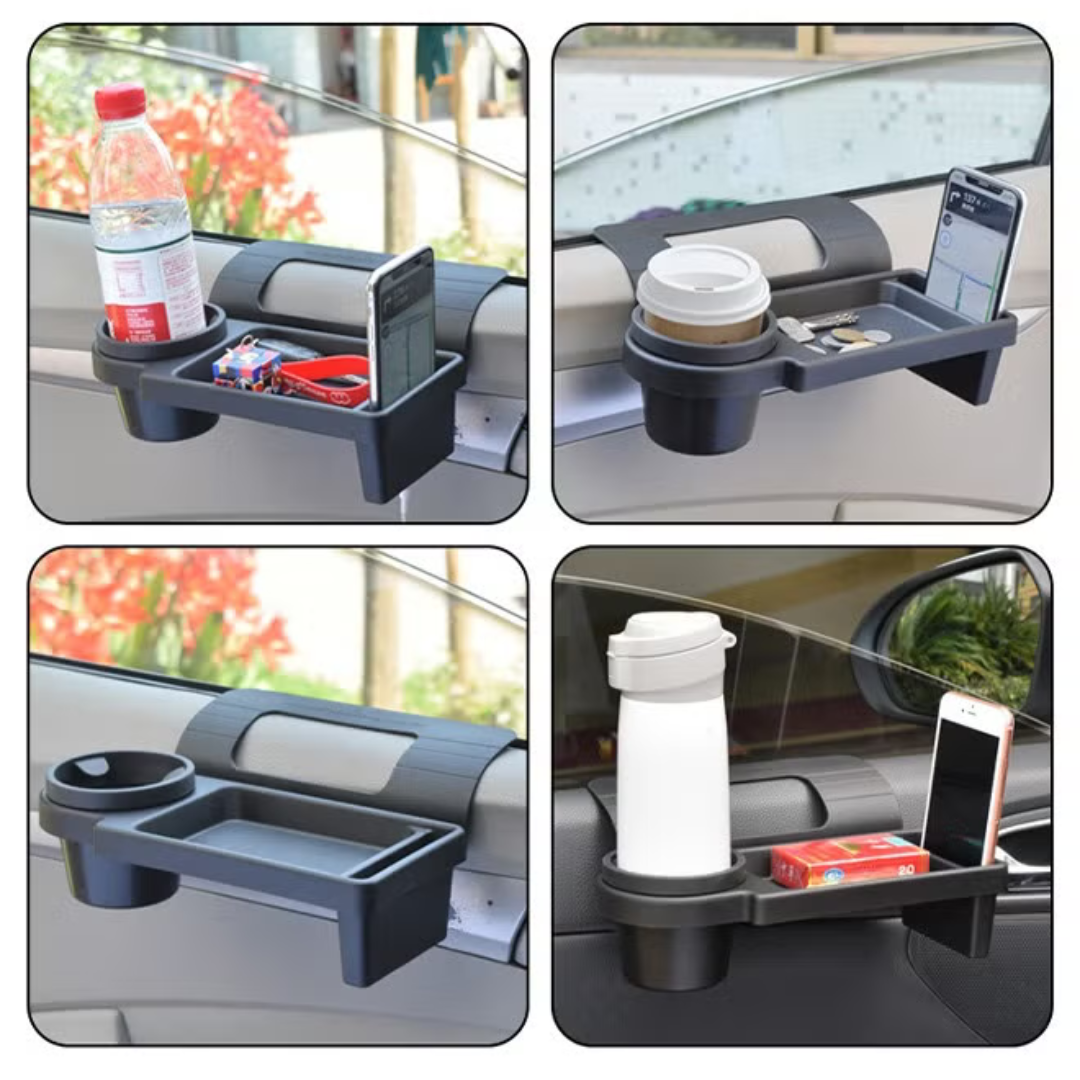 3-in-1 Cup & Phone Car Organizer