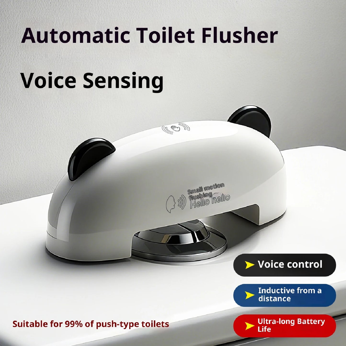 Voice Control Motion Sensor Toilet Flusher