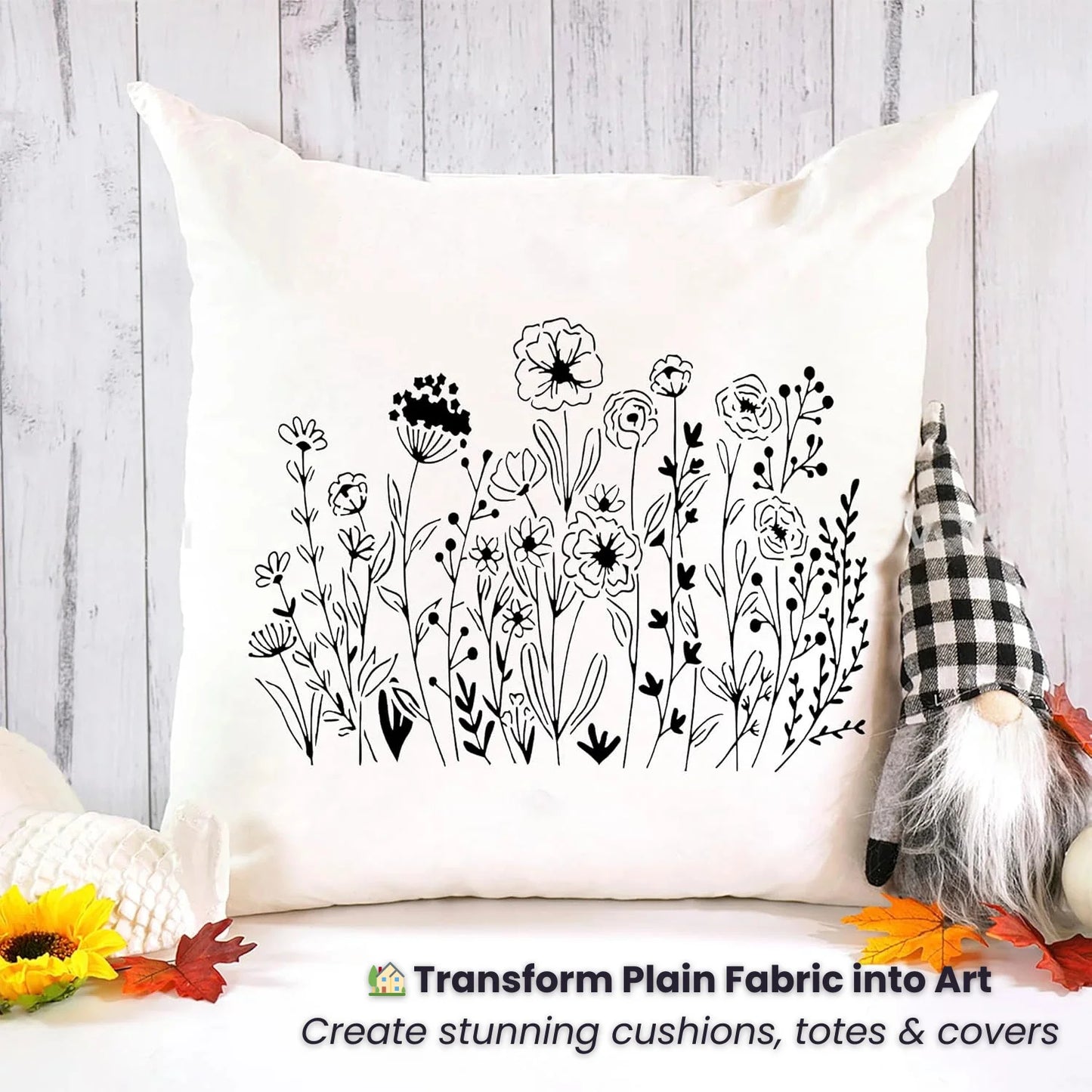 24-Piece Wildflower Stencil Set
