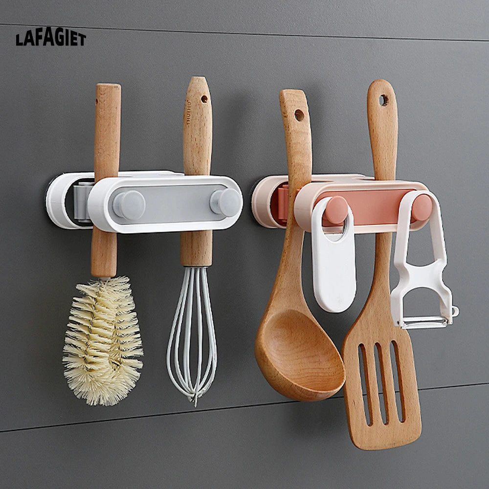 Wall Mounted Broom Holders with Hooks