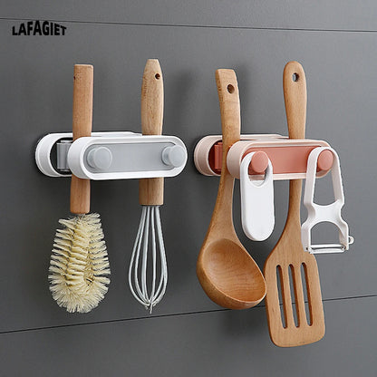 Wall Mounted Broom Holders with Hooks