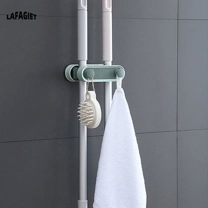 Wall Mounted Broom Holders with Hooks