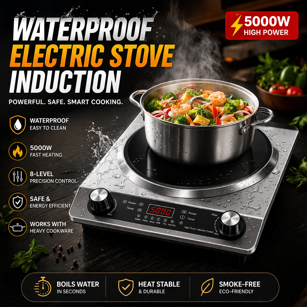 Waterproof Electric Stove Induction