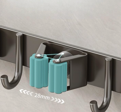 Wall Mounted Stainless Steel Mop Broom Holder