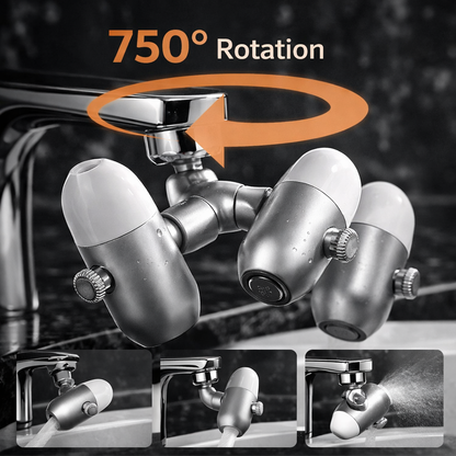 Adjustable Four-Water Fountain Rotating Water Faucet