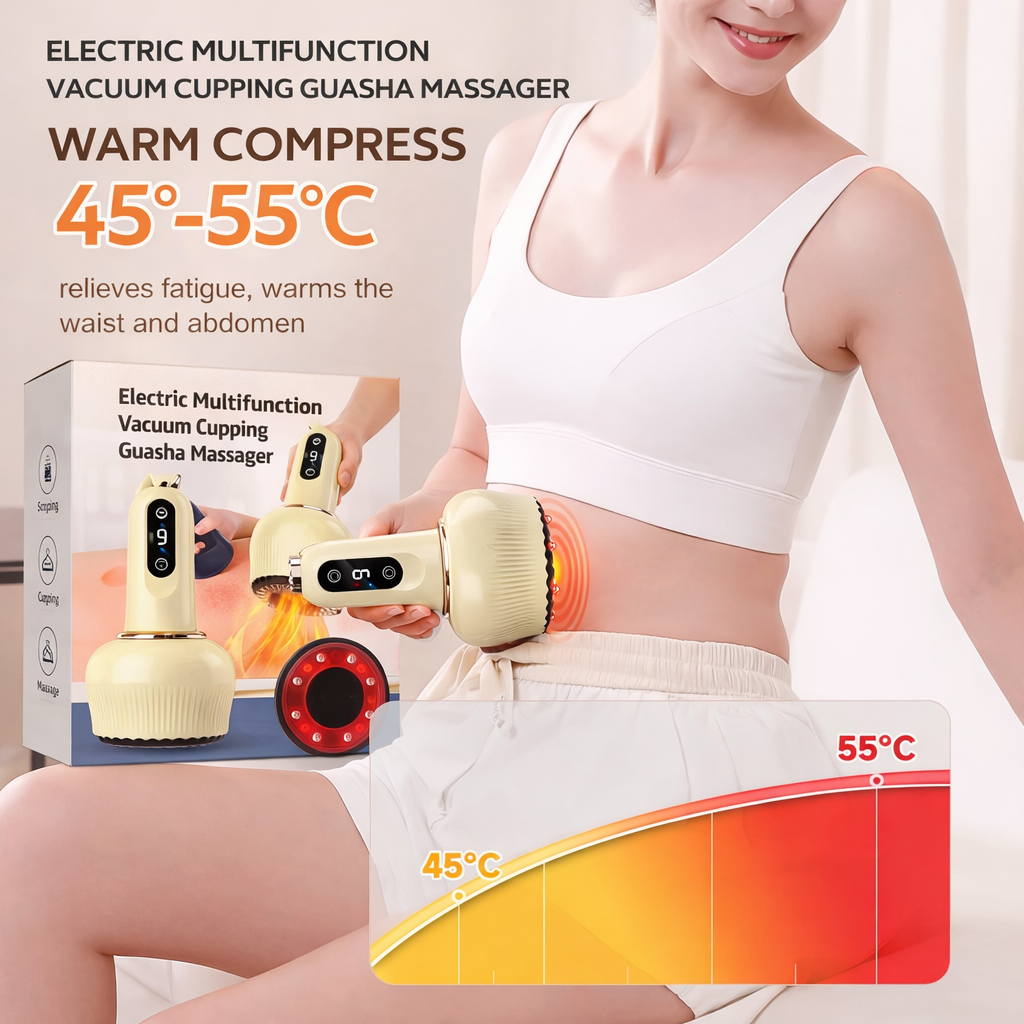 Electric Multifunction Vacuum Cupping Guasha Massager