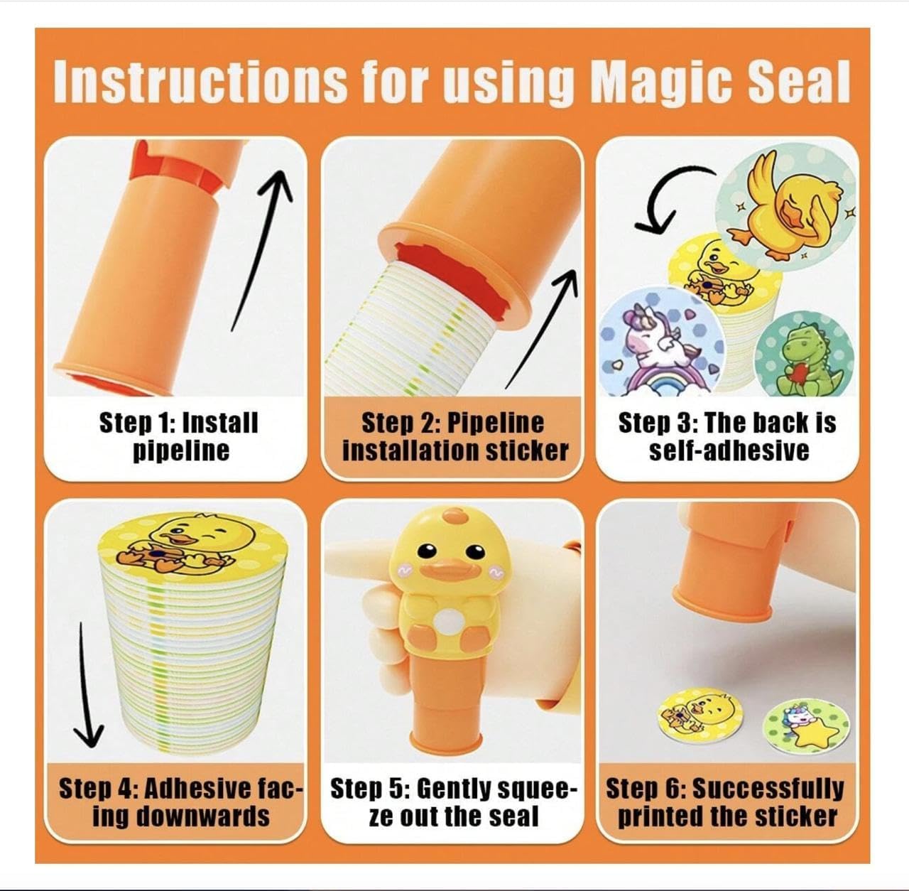 Magic Sticker Stamp Toy