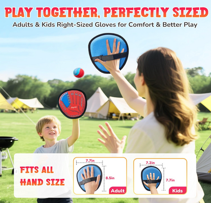 Baseball Glove And Toss-And-Catch Toy