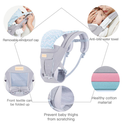 3-in-1 Baby Sling Carrier With Hip Cushion