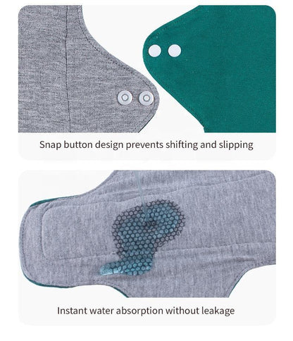 Reusable Rash Free Cotton Menstrual Pads (L)
