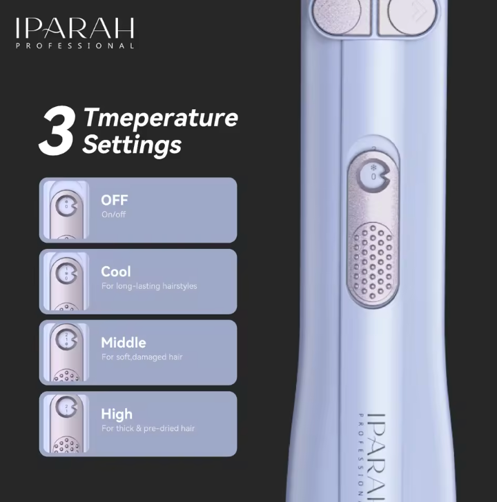 Rotating 2-in-1 Hair Dryer & Curling Iron Brush