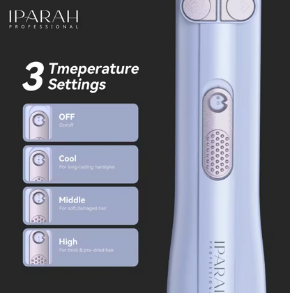 Rotating 2-in-1 Hair Dryer & Curling Iron Brush