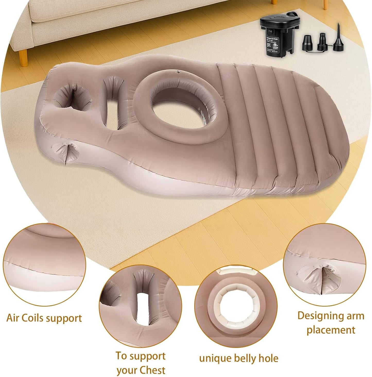 Inflatable Pregnancy Pillow (Cozy Bump)