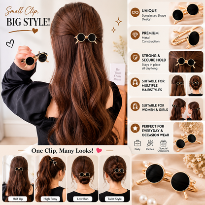 Metal Hair Sunglasses Clips
