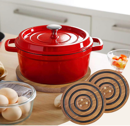 Magnetic Wooden Trivet for Hot Dishes