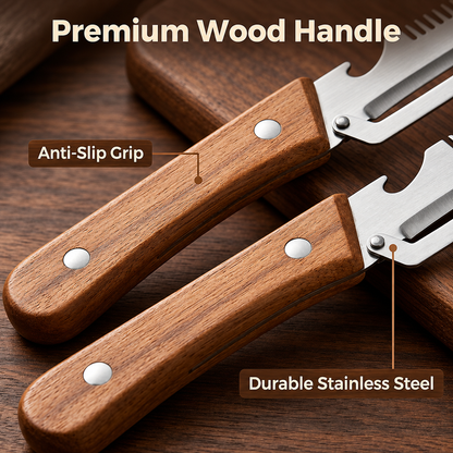 3-In-1 Vegetable Cutter/Slicer Knife With Bottle Opener