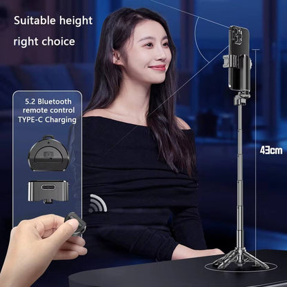 360° Foldable Selfie Stick Tripod with Bluetooth Remote