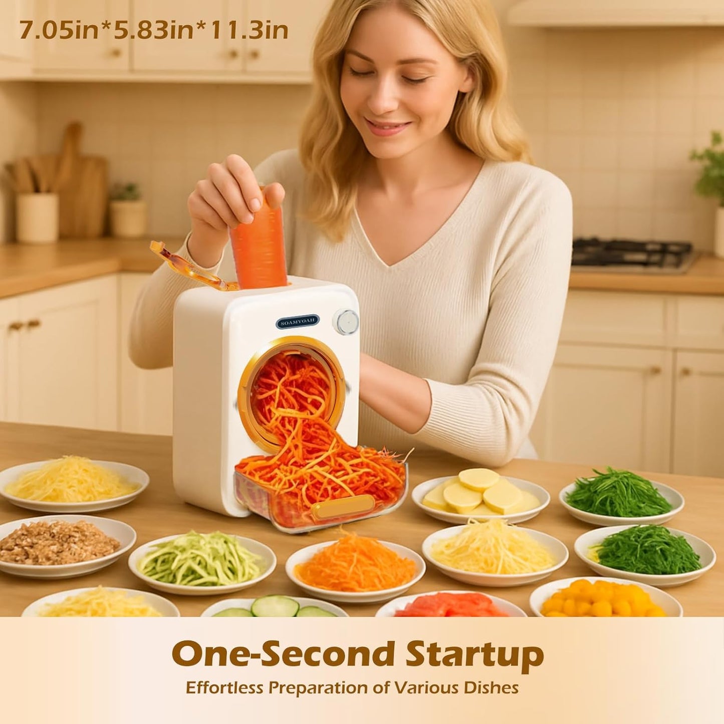 5-in-1 Automatic Electric Vegetable Cutter