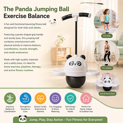Panda Jumping Ball  — Fun Fitness Balance Play (Children & Adults)