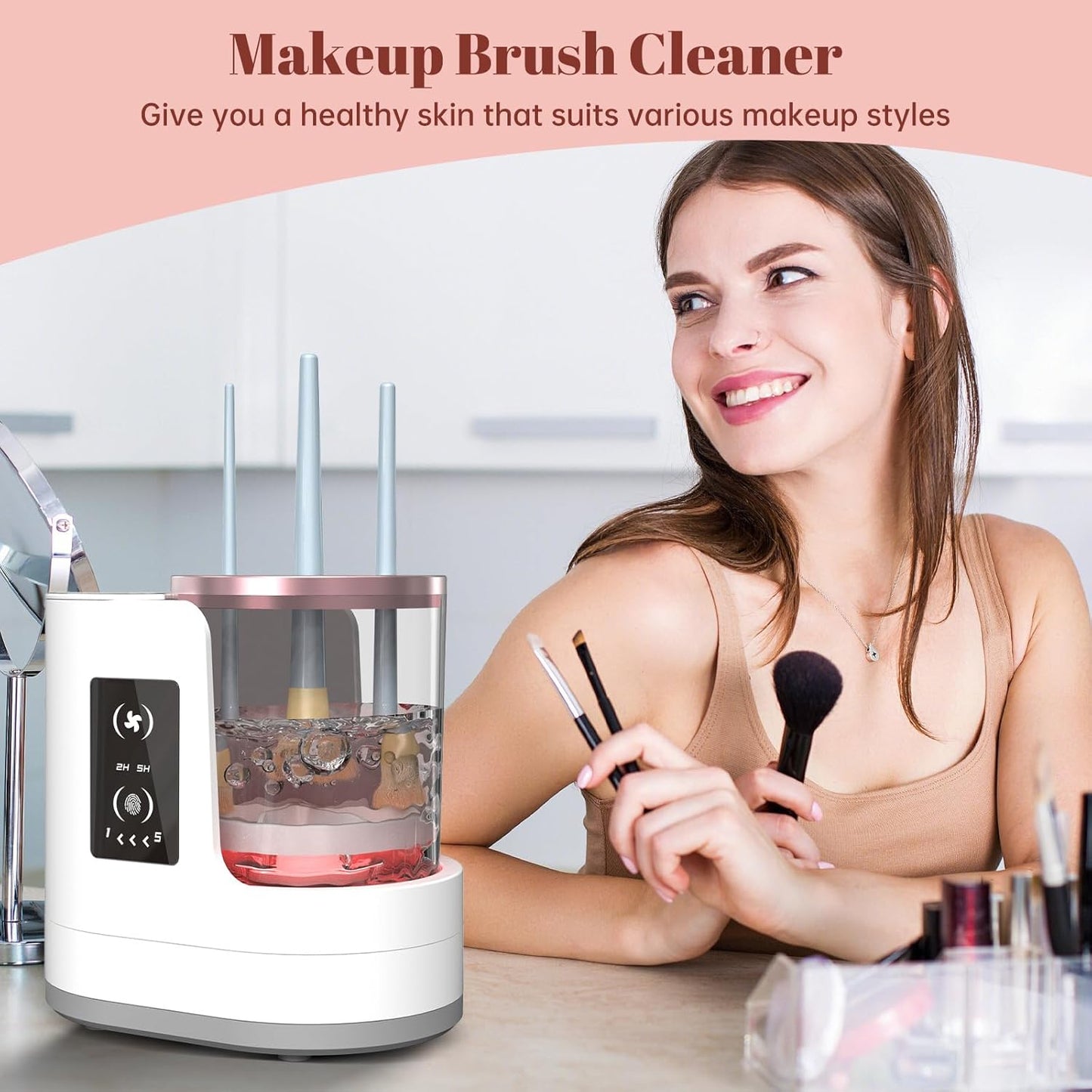 2-in-1  Makeup Brush Cleaner&Dryer