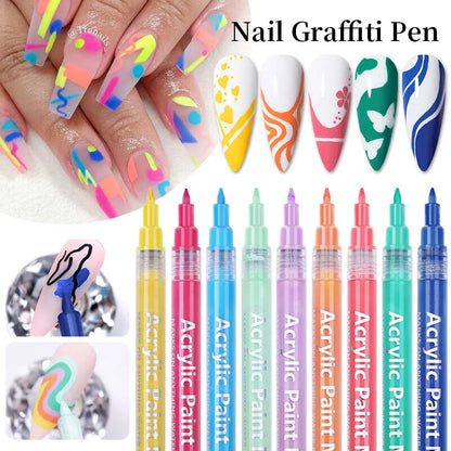 12 Nail Polish Waterproof Pens Set