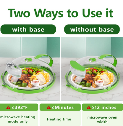 Ventilated Steam-Release Microwave Cover