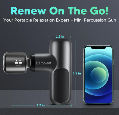 4-Rechargeable Heated Massager Gun Head with Hot and Cold Mode