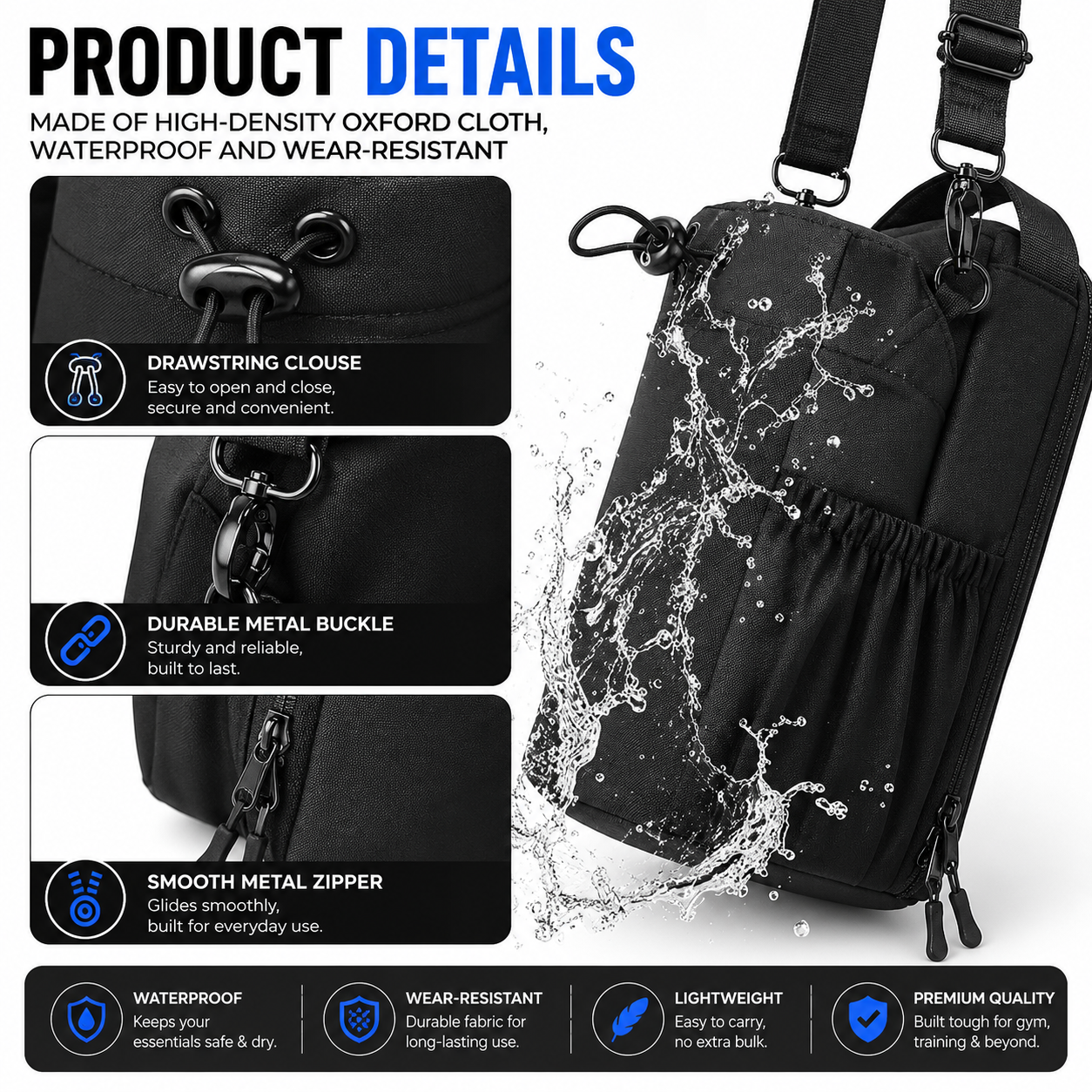 Magnetic Gym Bag