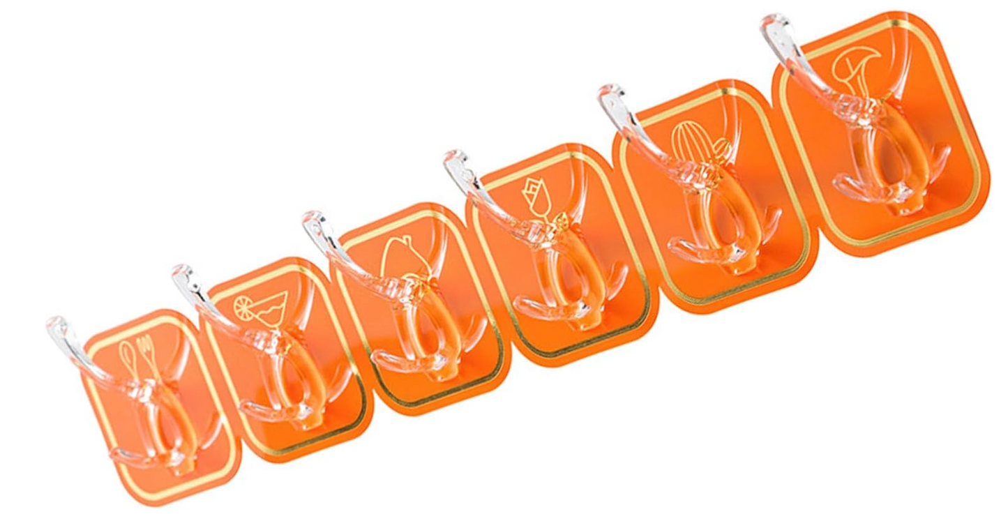 6 In 1 Self-Adhesive Strong Loading Bearing Hanging Hook