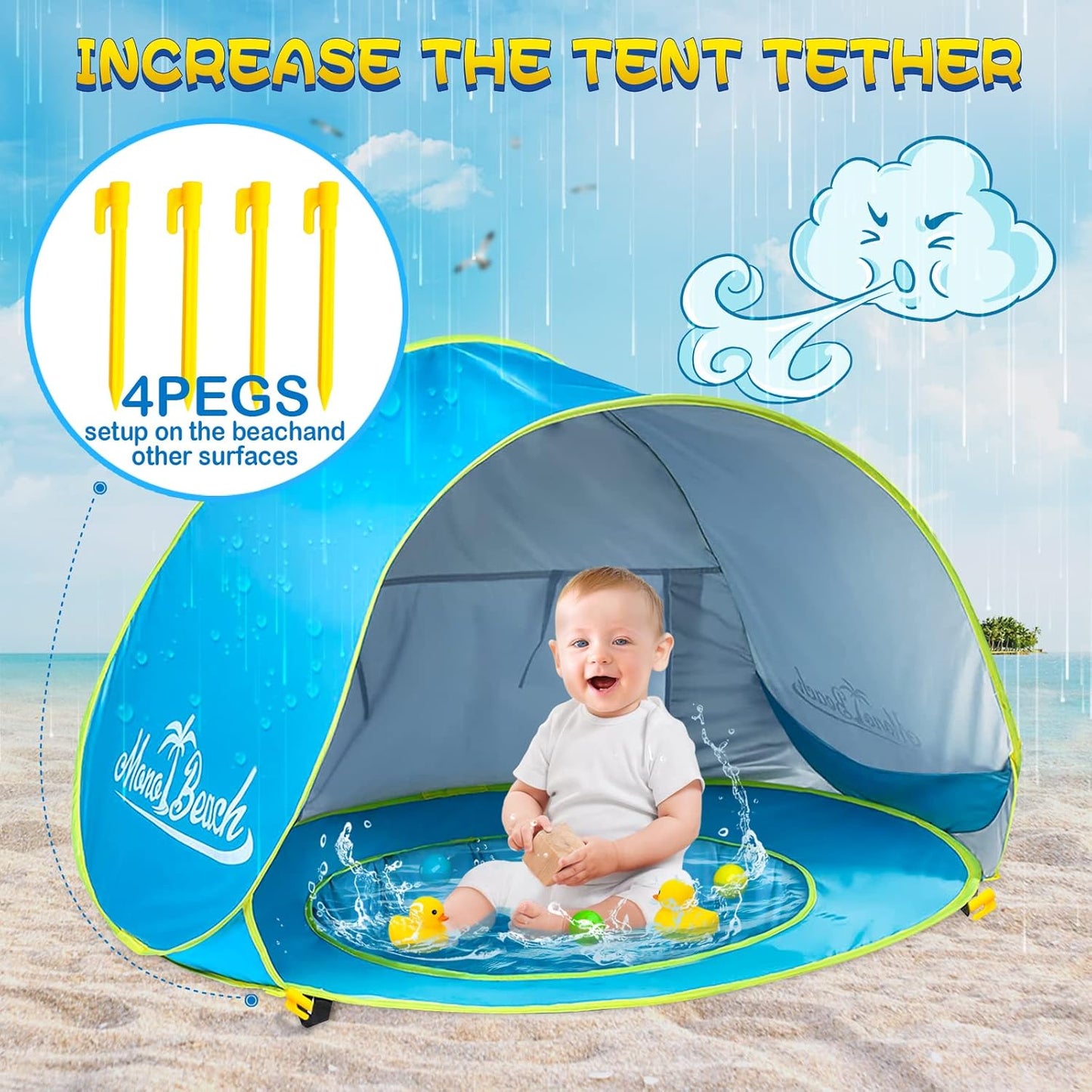 Portable Baby Cooling Pool Tent