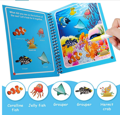 Magic Water Colouring Book