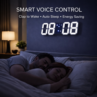 3D Digital Luminous Alarm Clock With Remote