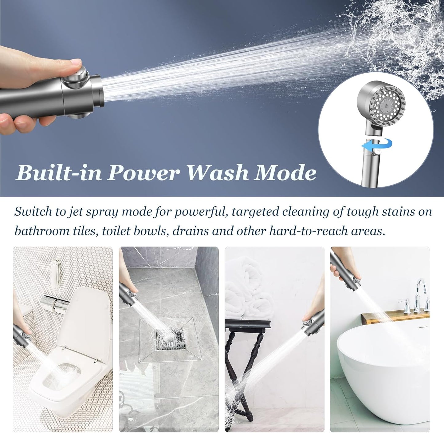 HydroLuxe 4-In-1 Spa Shower System