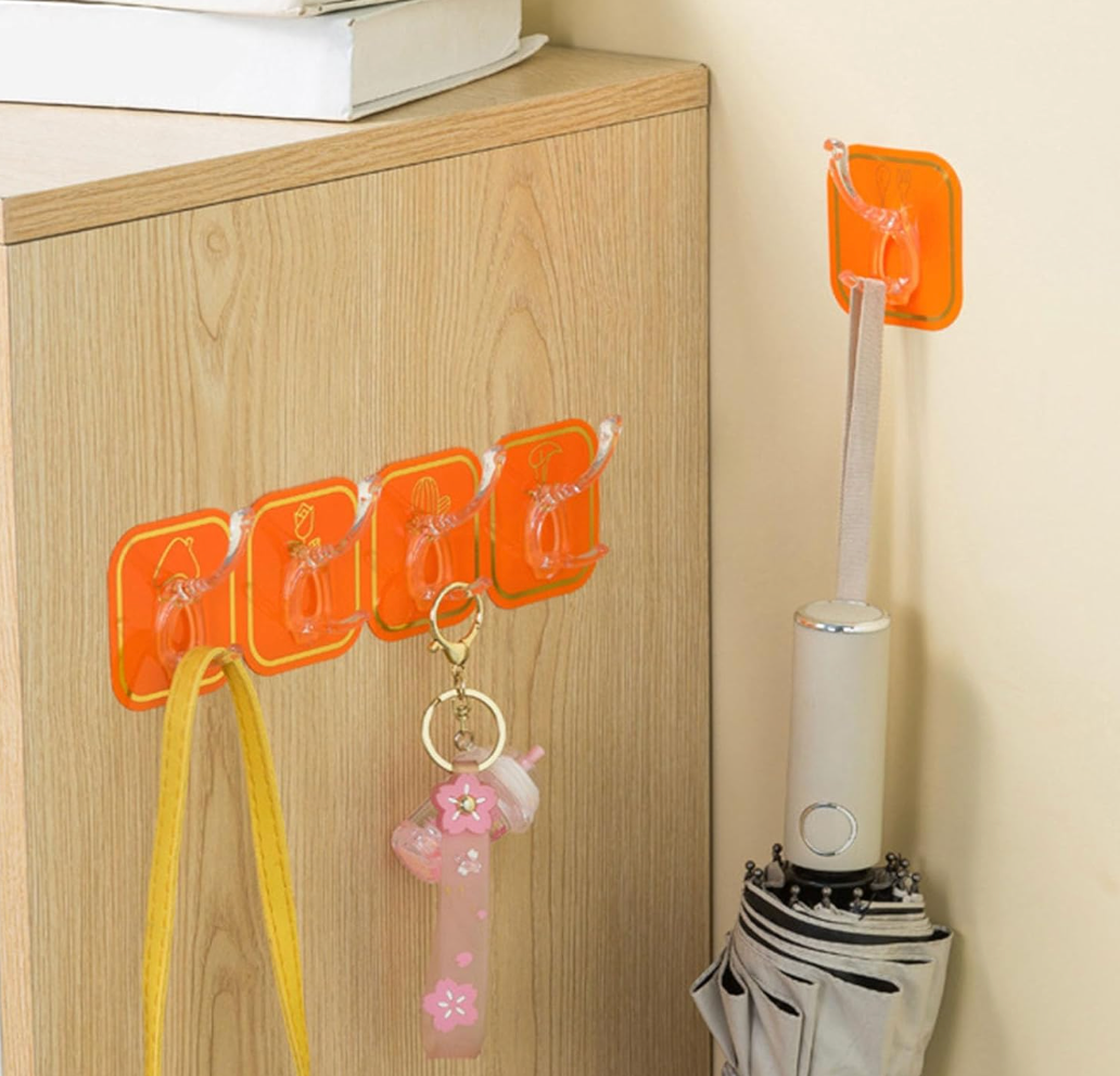 6 In 1 Self-Adhesive Strong Loading Bearing Hanging Hook