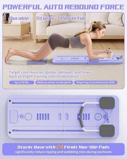 Multifunction & Foldable Pilates Platform With Timer