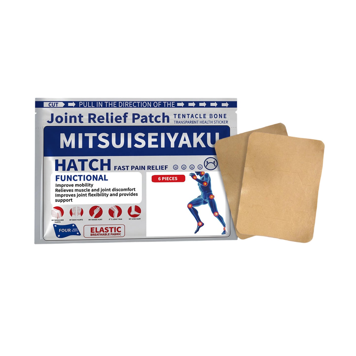 Japanese Style Muscle Relief Joint Relief Patch (Pack Of 6)