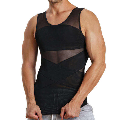 Bodysuit Compression Undershirt Vest For Loose Belly