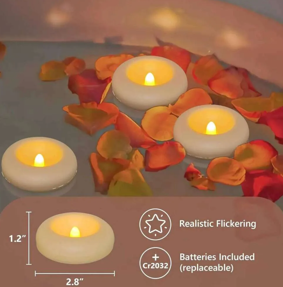 Floating LED Electronic Candle Light (Pack of 6)